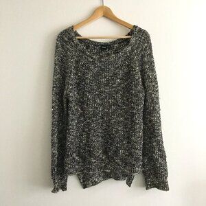 ASOS Ribbed Oversized‎ Crewneck Sweater Tweed Womens Size 2